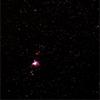 Novoroční hvězdná obloha 1 (Orionův pás s mlhovinou M42)